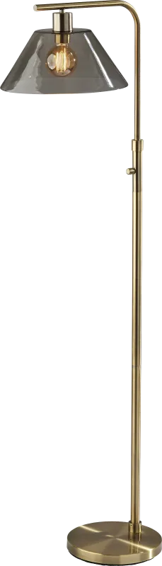 Jacelyn Point Brass Floor Lamp