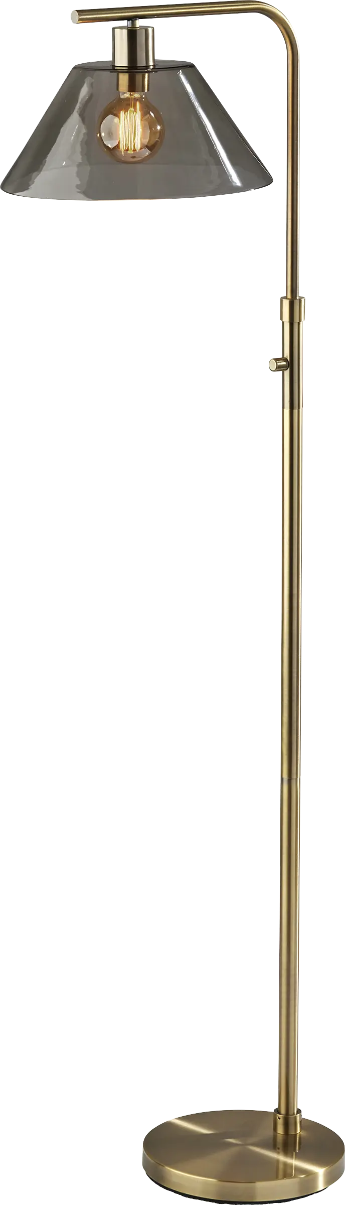 Jacelyn Point Brass Floor Lamp