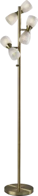Lanai Oaks Brass Floor Lamp