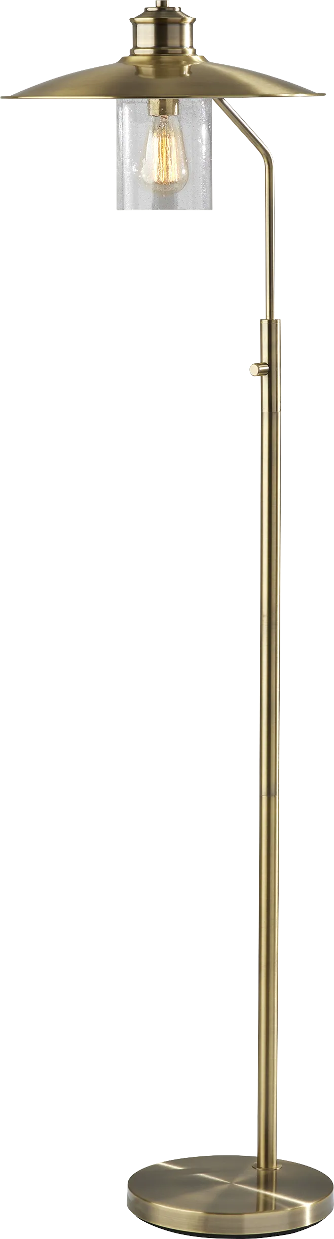 Nephi Creek Brass Floor Lamp