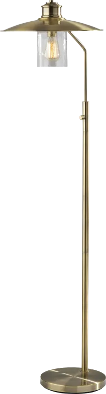 Nephi Creek Brass Floor Lamp