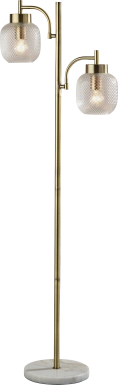 Oley Loop Brass Floor Lamp
