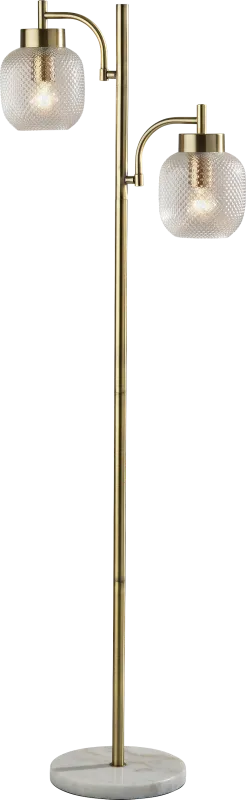 Oley Loop Brass Floor Lamp