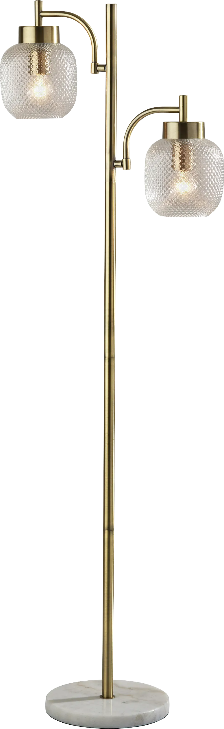 Oley Loop Brass Floor Lamp - Image 1