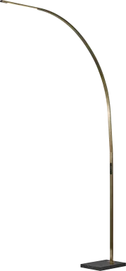 Telecom Bend Brass Floor Lamp