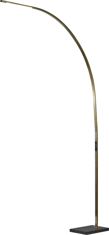 Telecom Bend Brass Floor Lamp