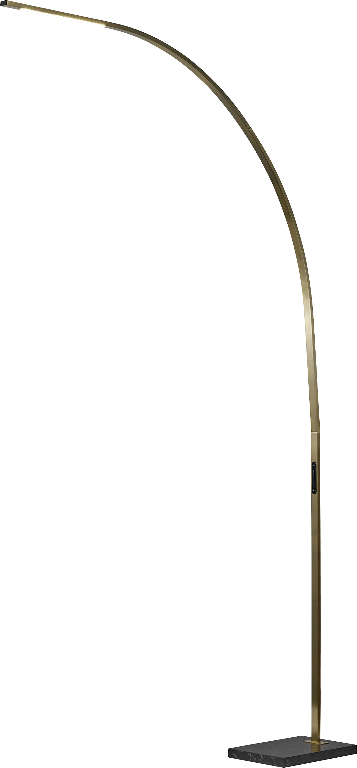 Telecom Bend Brass Floor Lamp - Image 1