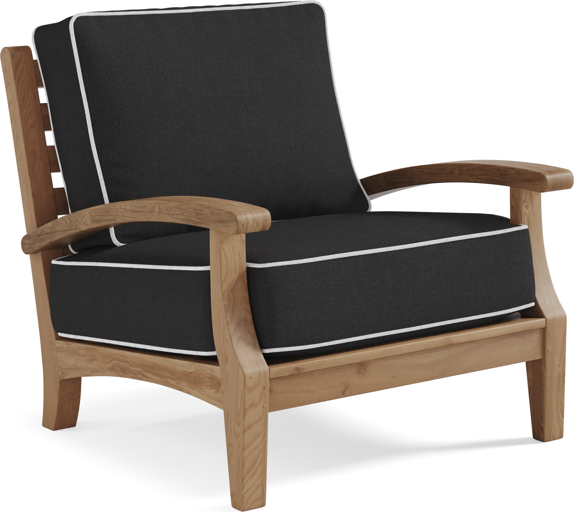 Pleasant Bay 3 Pc Teak Outdoor Seating Set with Charcoal Cushions - Image 2