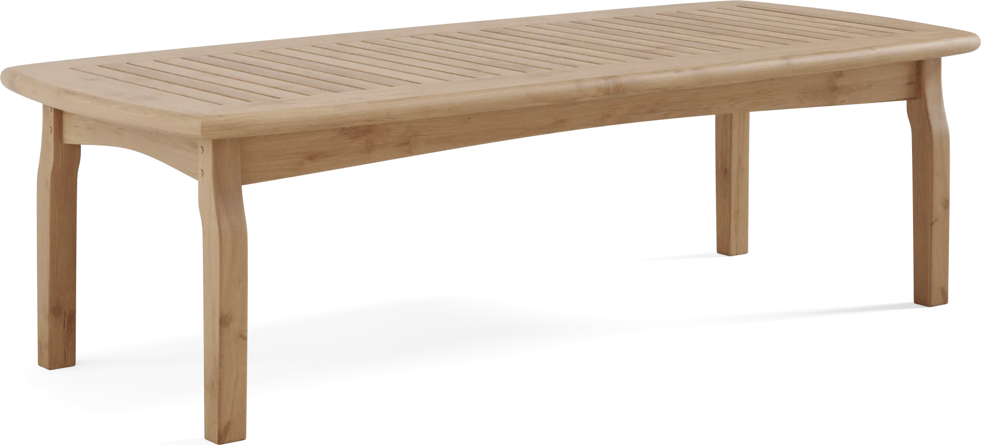 Pleasant Bay 60.5 in. Teak Outdoor Cocktail Table - Image 1