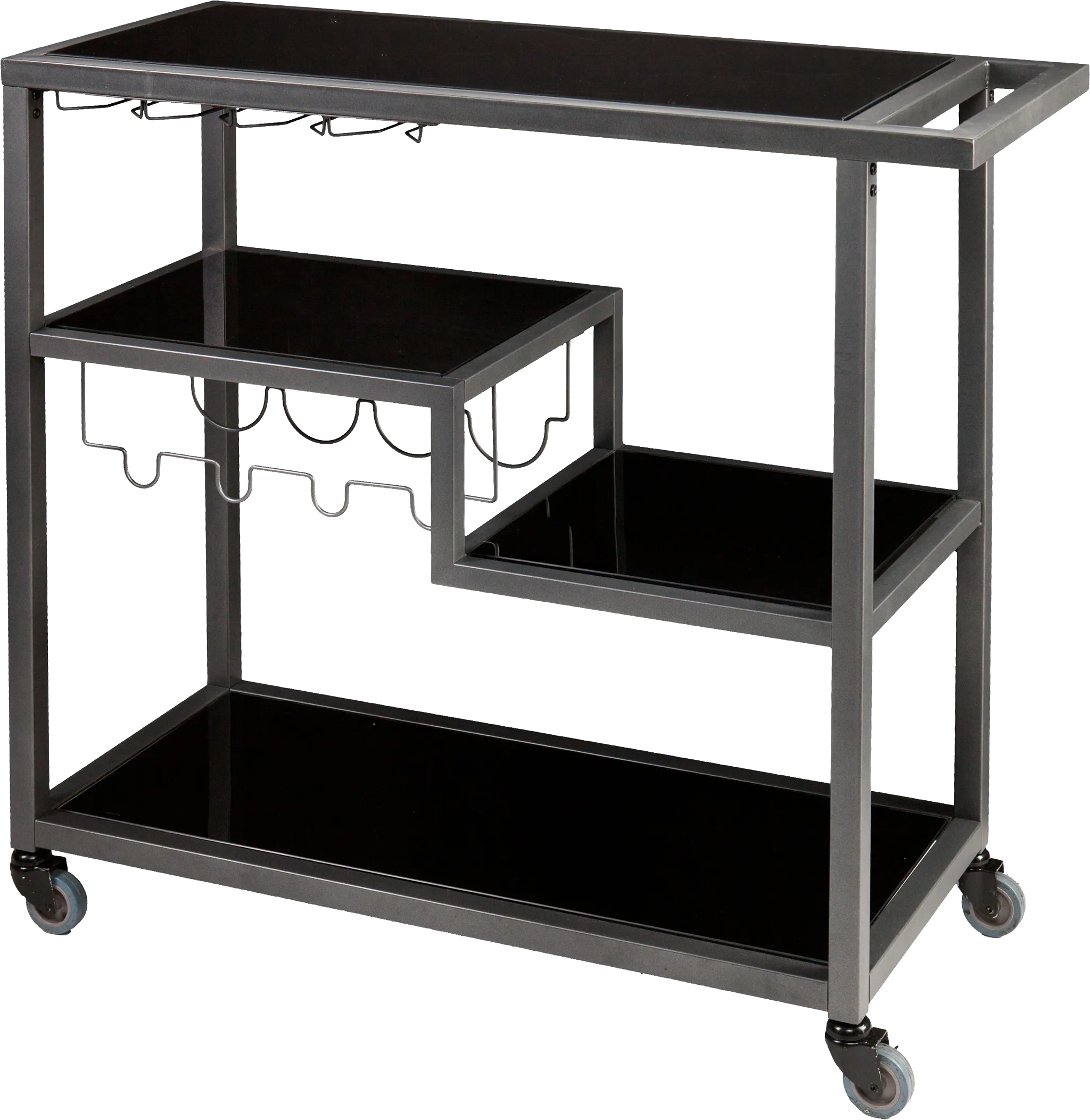 Zephs Black Bar Cart - Thumbnail - Image 1