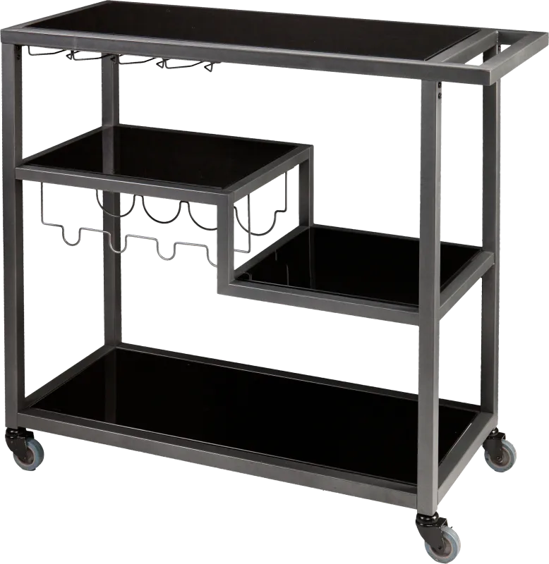 Zephs Black Bar Cart
