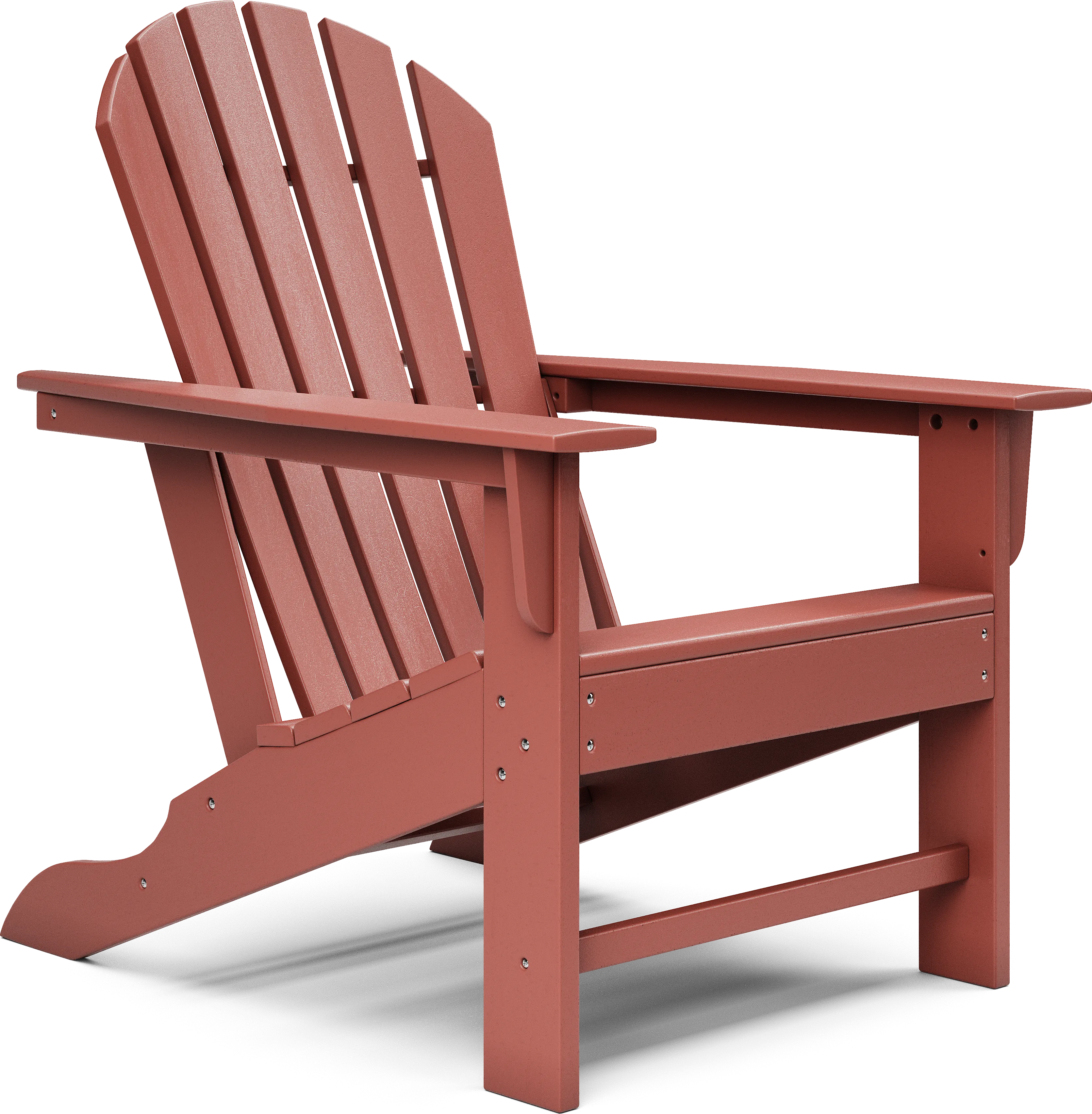 Addy Red Outdoor Adirondack Chair - Thumbnail - Image 1
