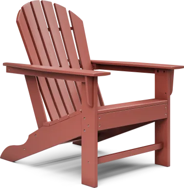 Addy Red Outdoor Adirondack Chair