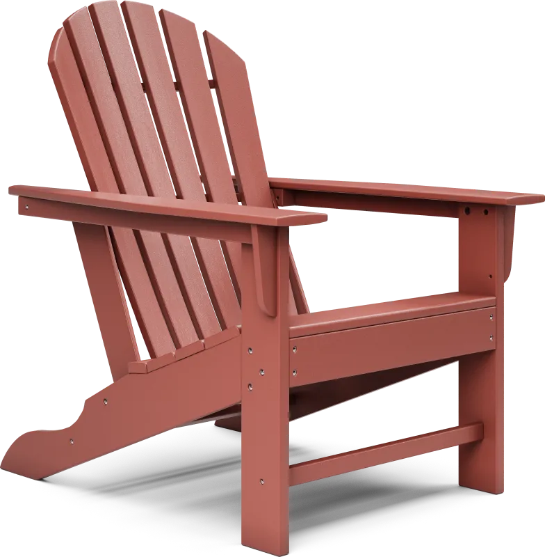Addy Red Outdoor Adirondack Chair