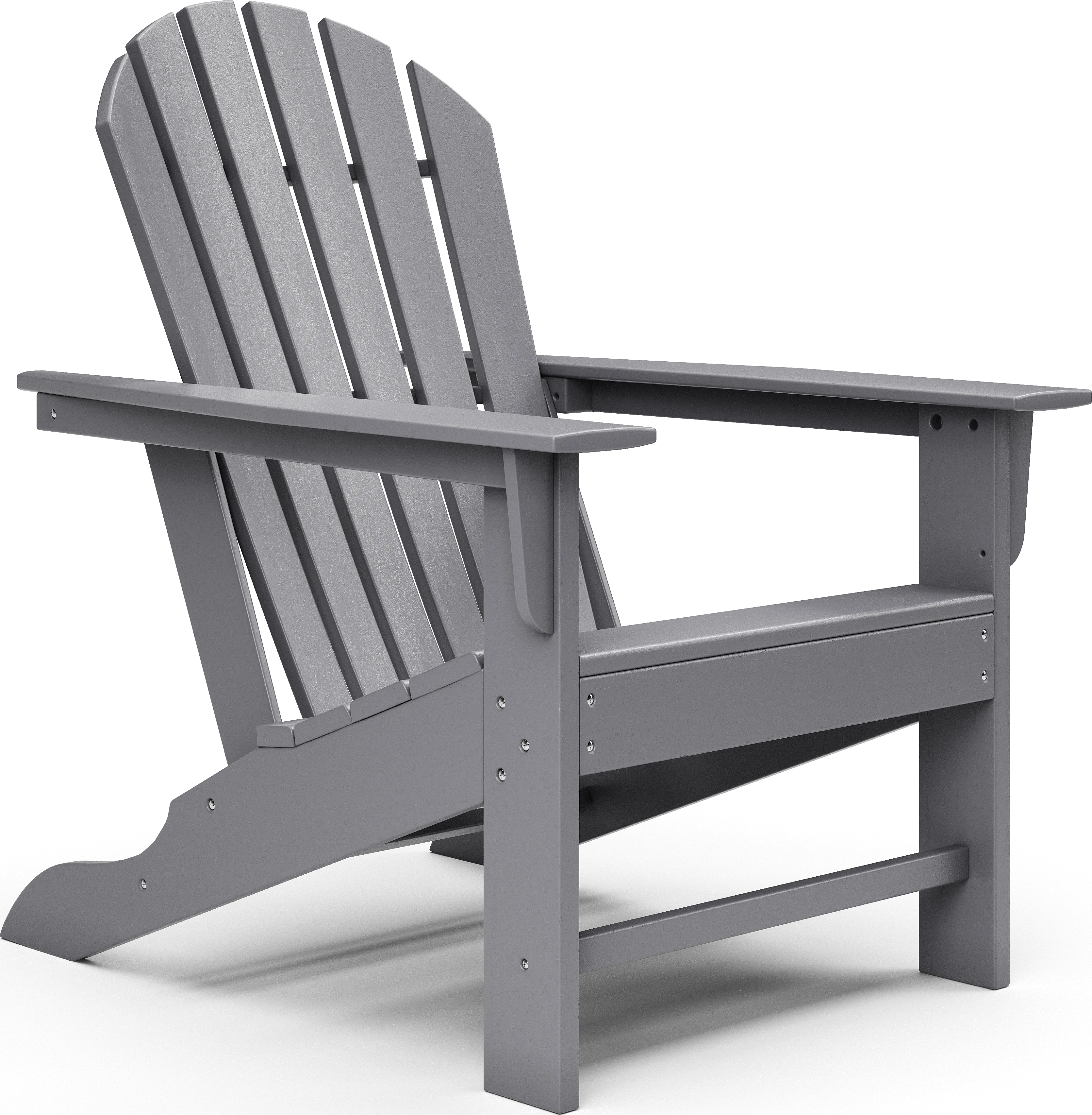 Addy Gray Outdoor Adirondack Chair - Thumbnail - Image 1