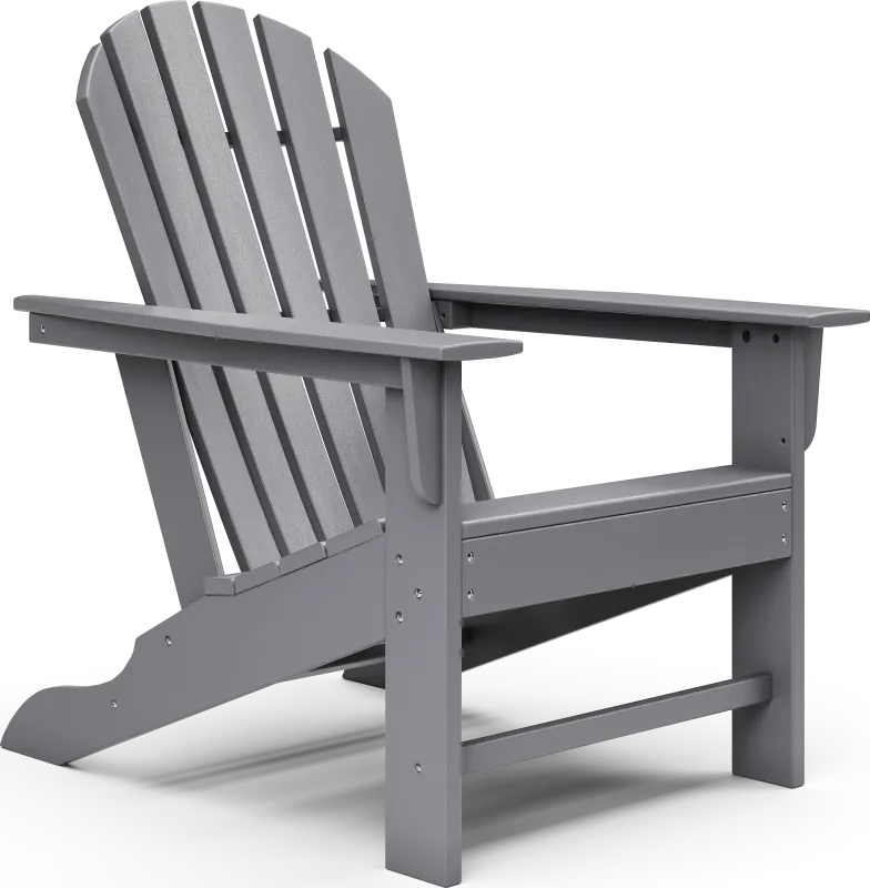 Addy Gray Outdoor Adirondack Chair