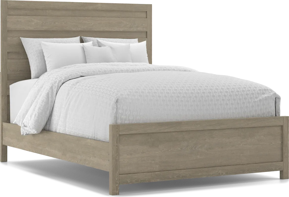 Barringer Place Gray 3 Pc Queen Panel Bed