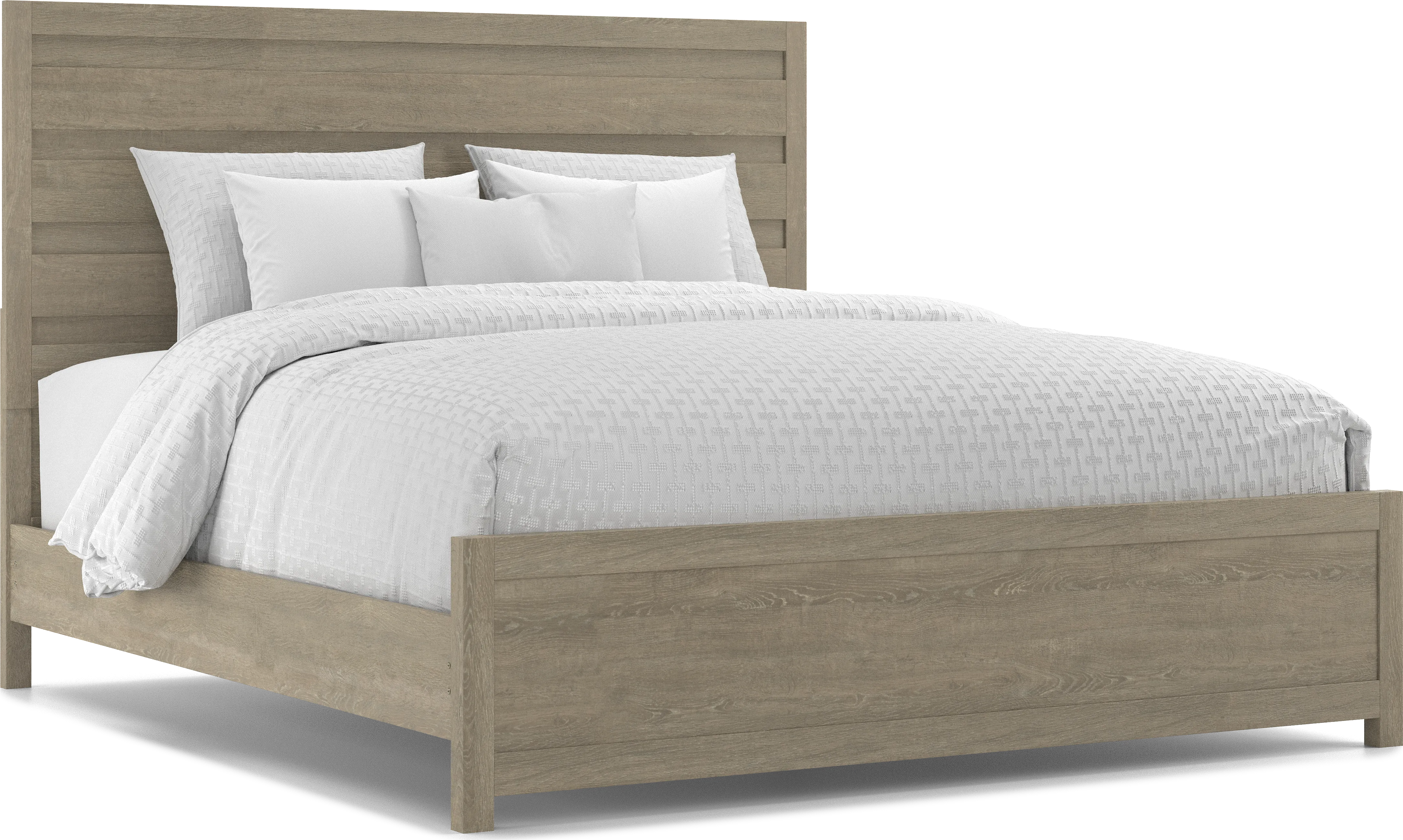 Barringer Place Gray 3 Pc King Panel Bed - Thumbnail - Image 1