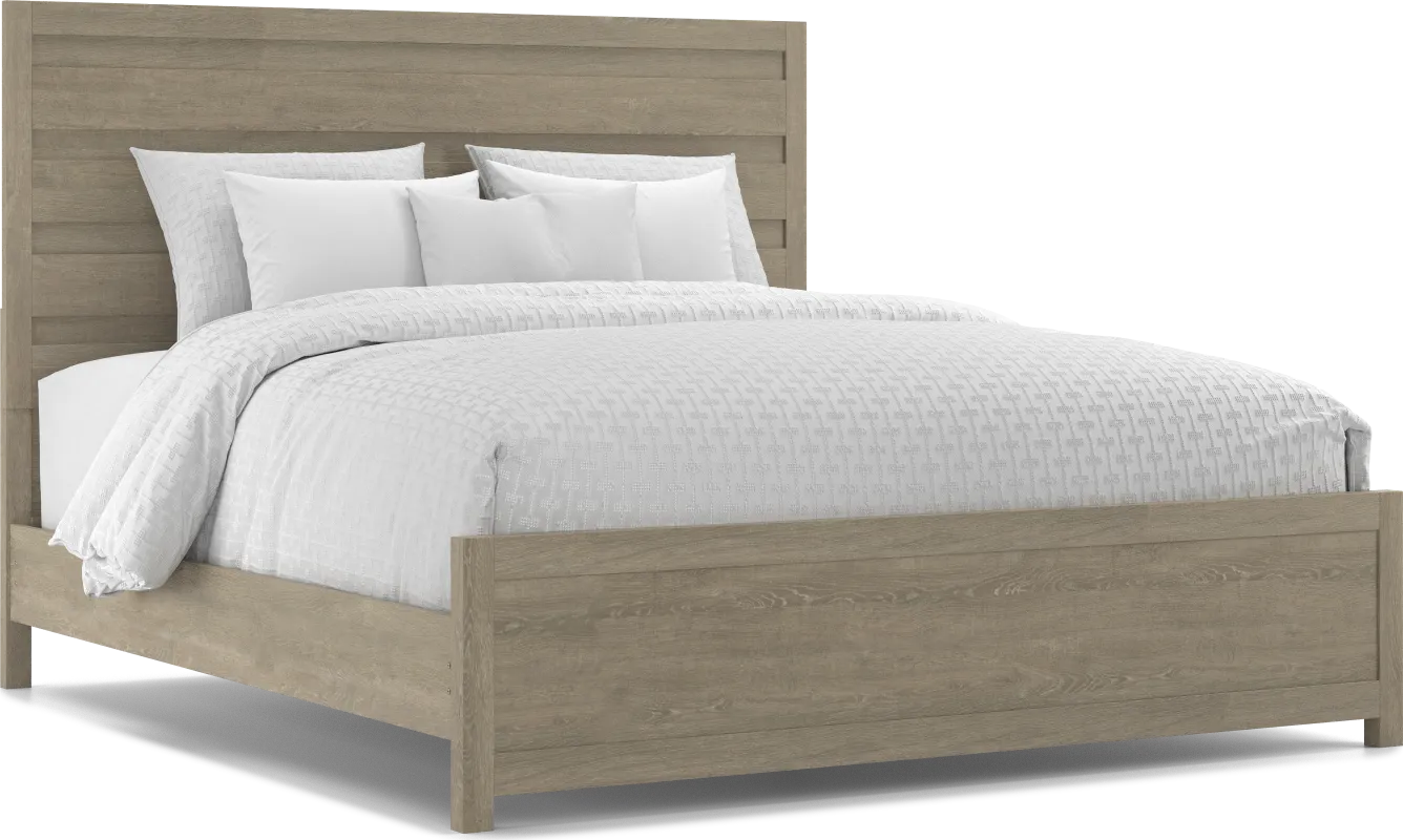 Barringer Place Gray 3 Pc King Panel Bed