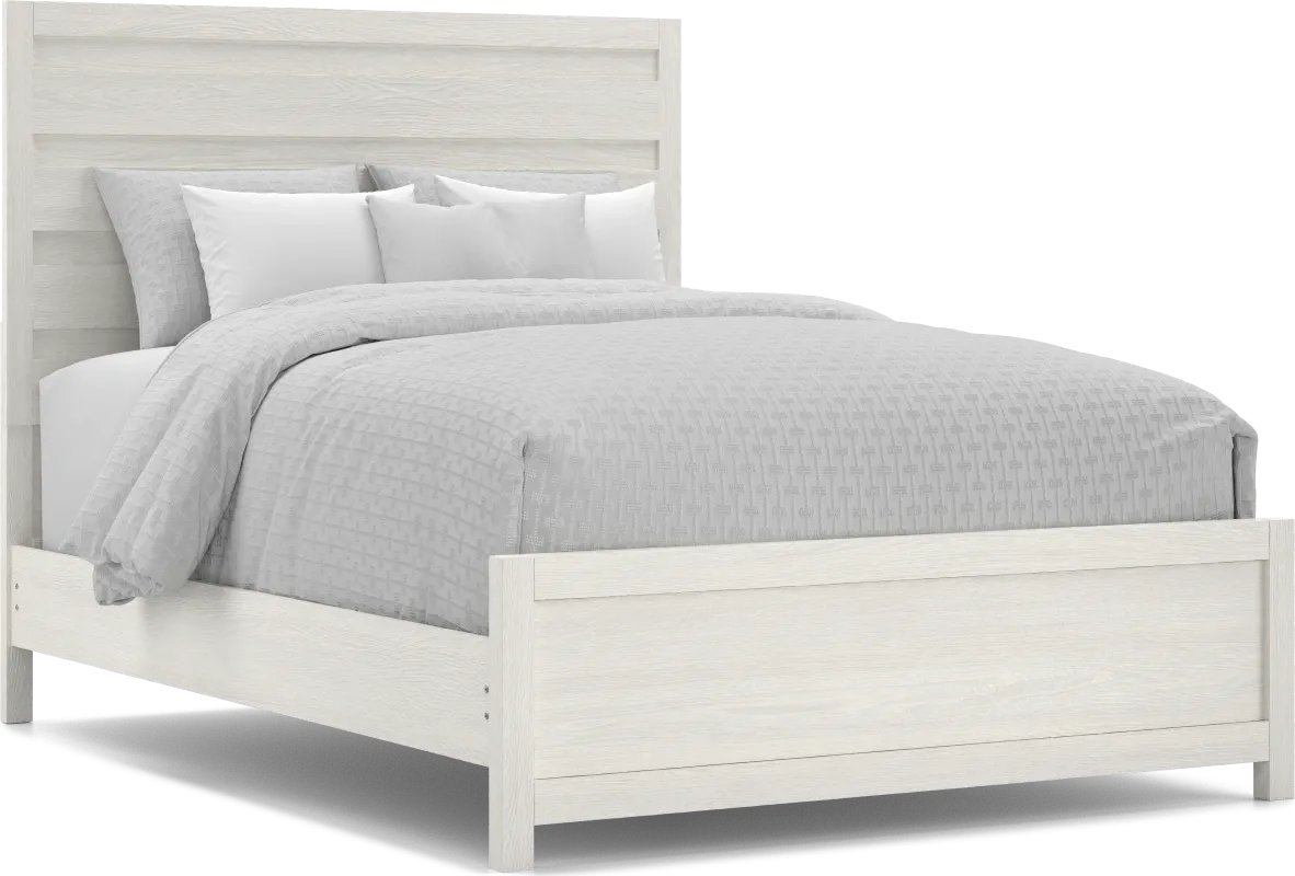 Barringer Place White 3 Pc Queen Panel Bed