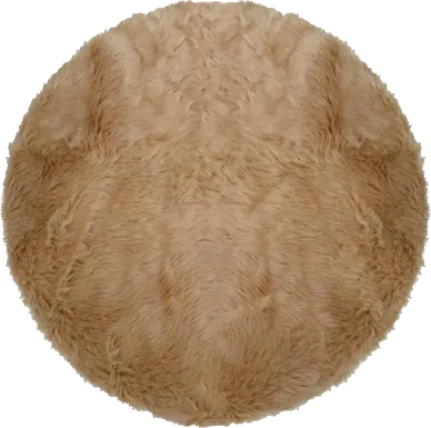 Kids Bear Cub Tan 4' Round Rug