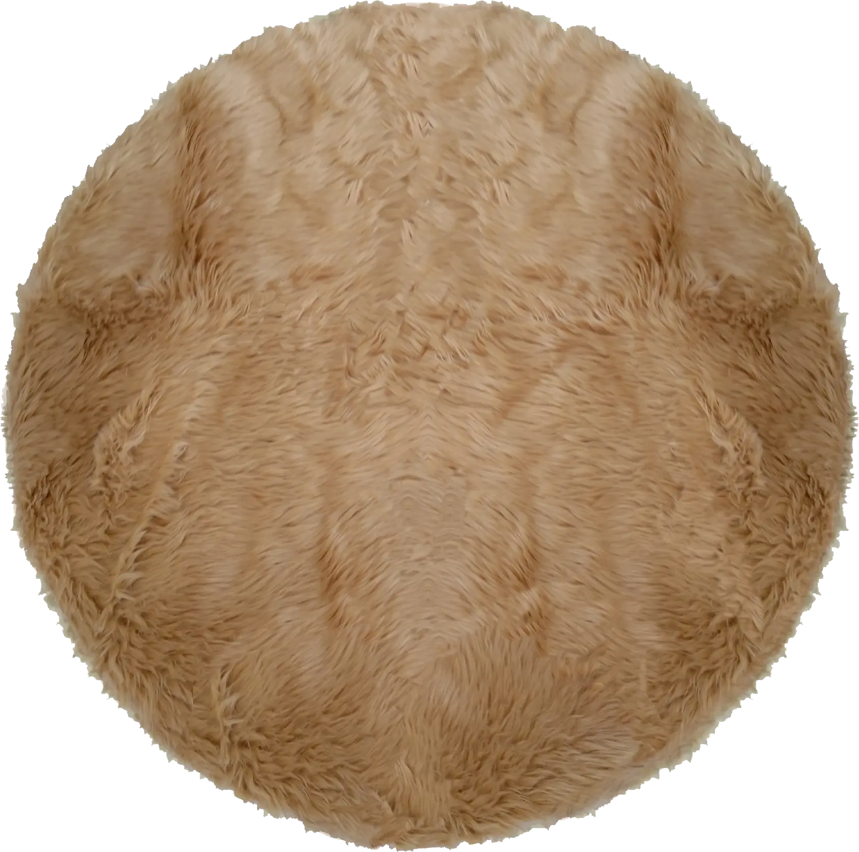 Kids Bear Cub Tan 4' Round Rug