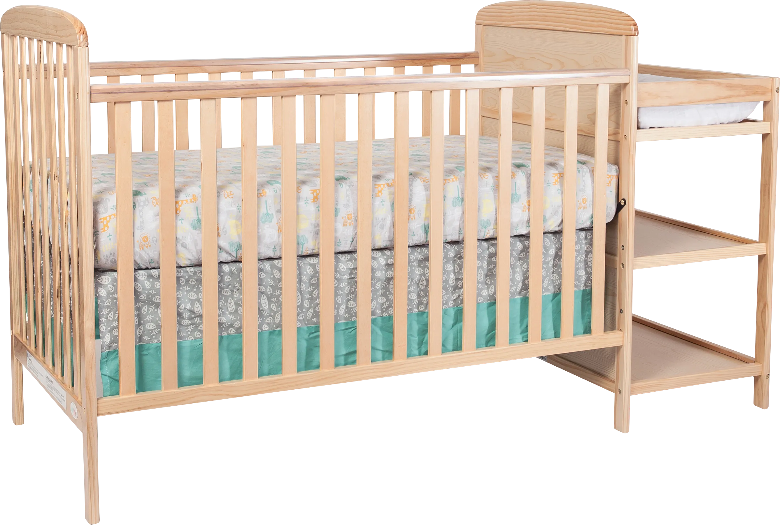 Kids Julian Park Natural Crib and Changer - Thumbnail - Image 1