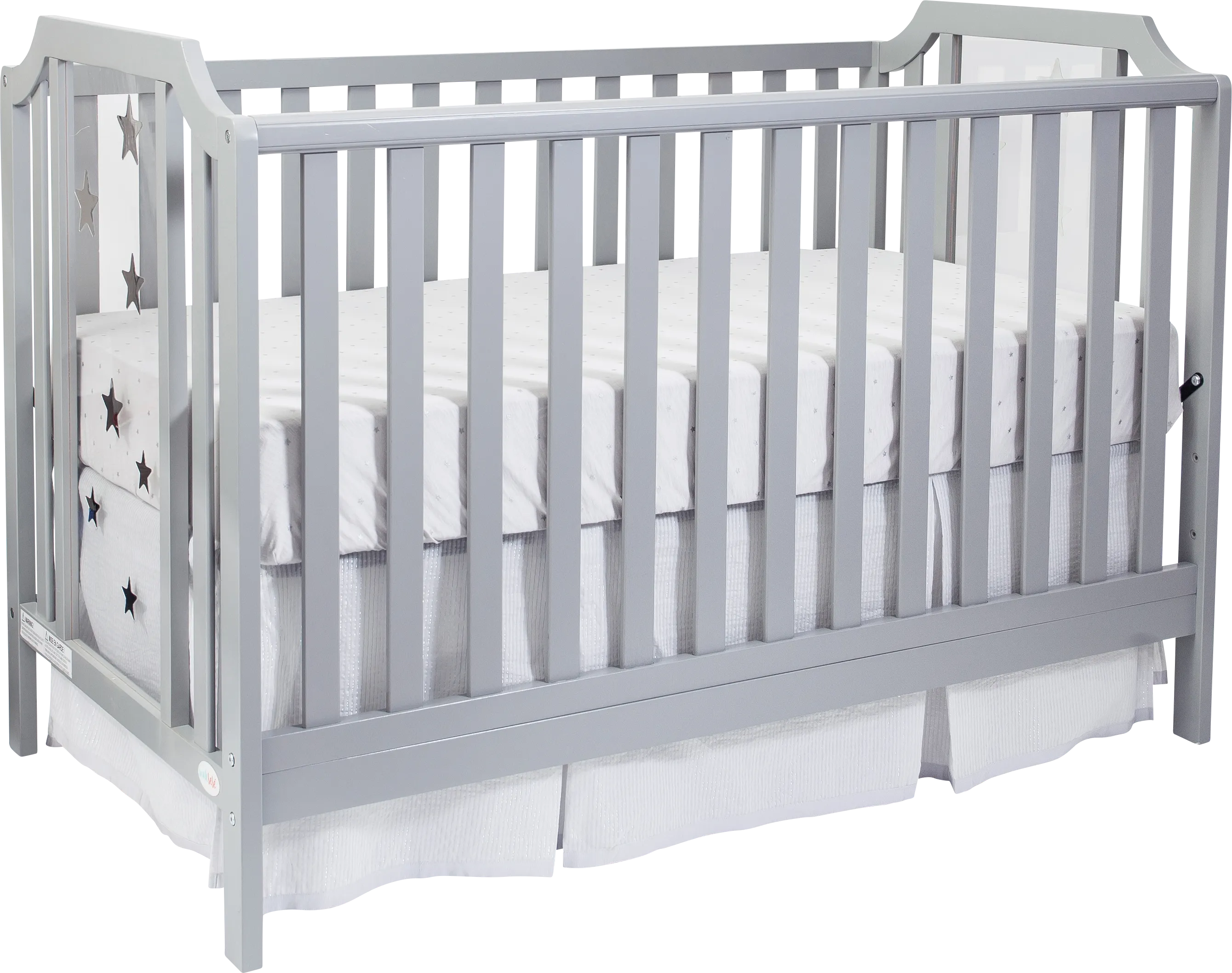 Kids Starry Grove Light Gray Convertible Crib - Thumbnail - Image 1