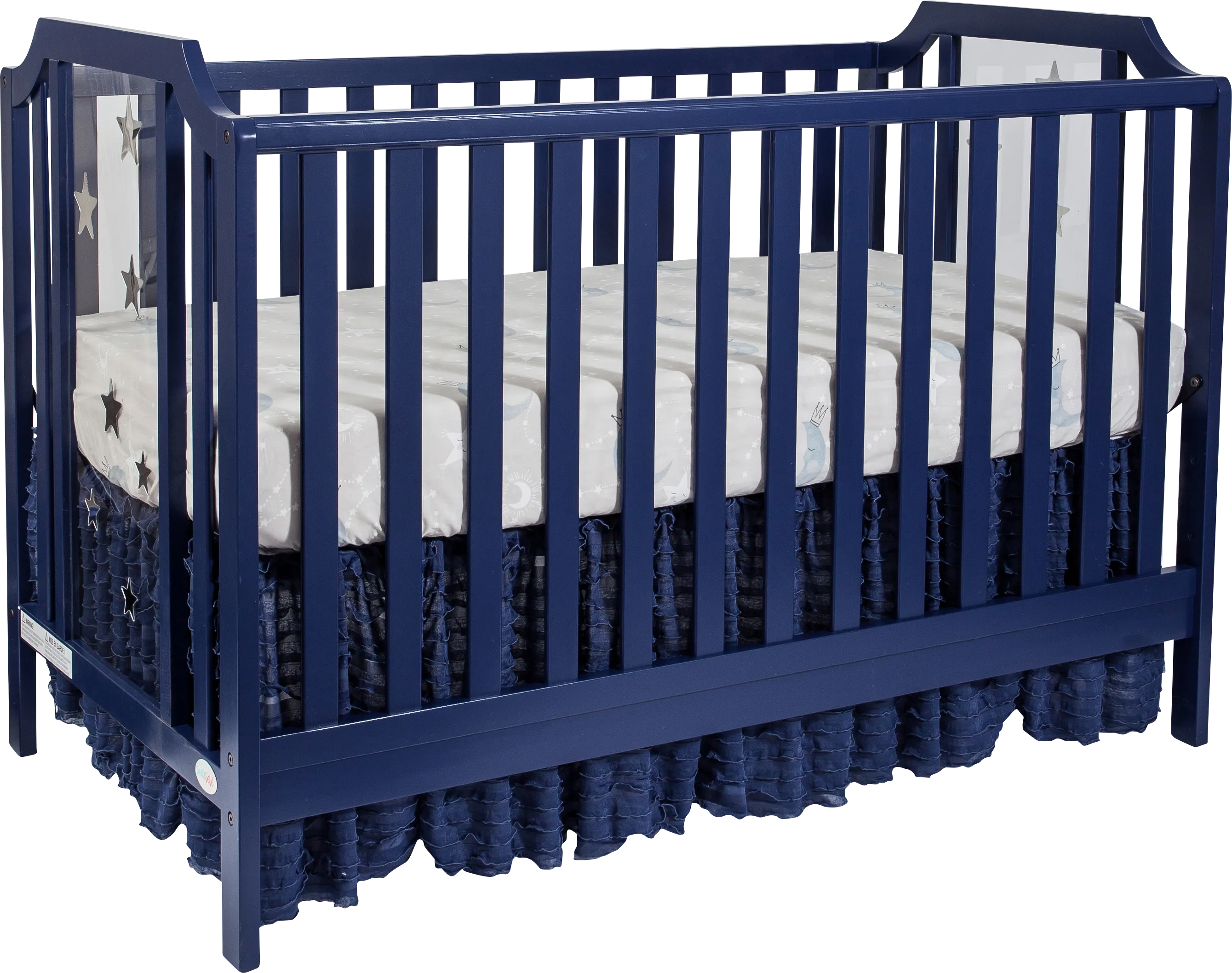 Kids Starry Grove Navy Convertible Crib - Thumbnail - Image 1