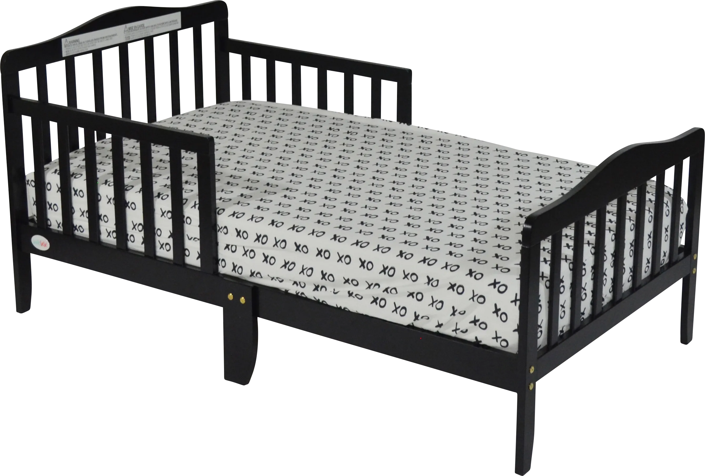 Kids Nealy Black Toddler Bed - Thumbnail - Image 1