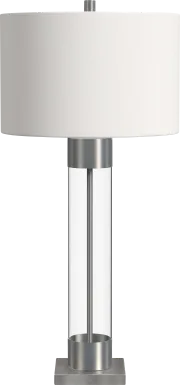 Lacera Edge Nickel Lamp