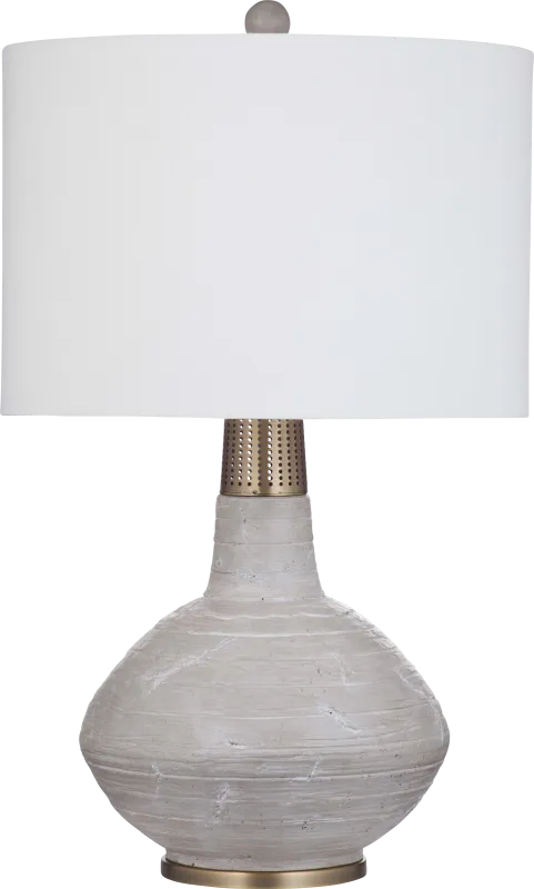 Macdill Gate Gray Lamp