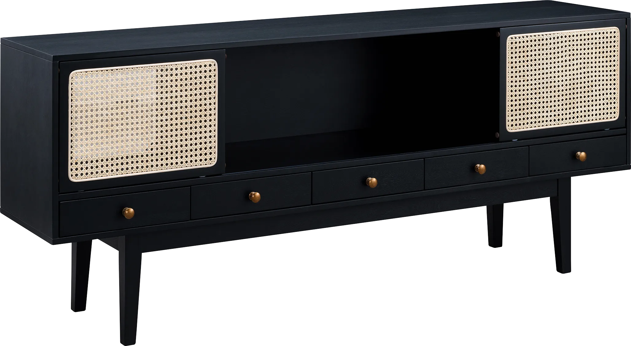 Simms Black 70 in. Console - Thumbnail - Image 1