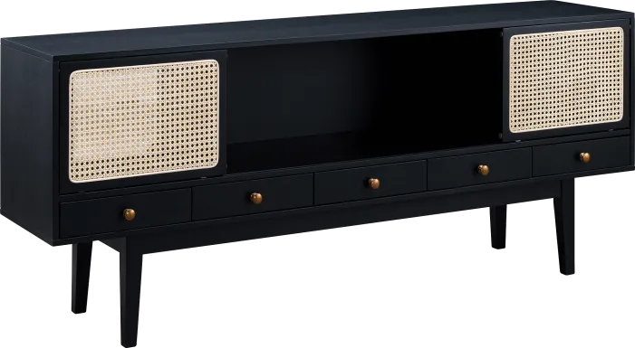 Simms Black 70 in. Console