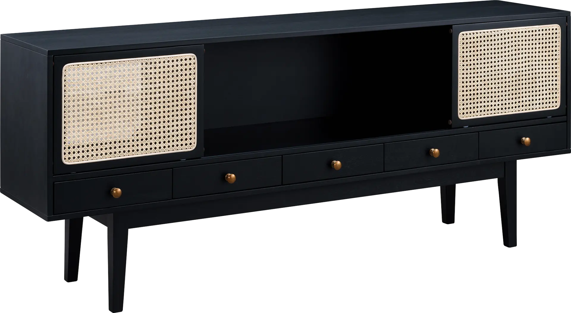 Simms Black 70 in. Console