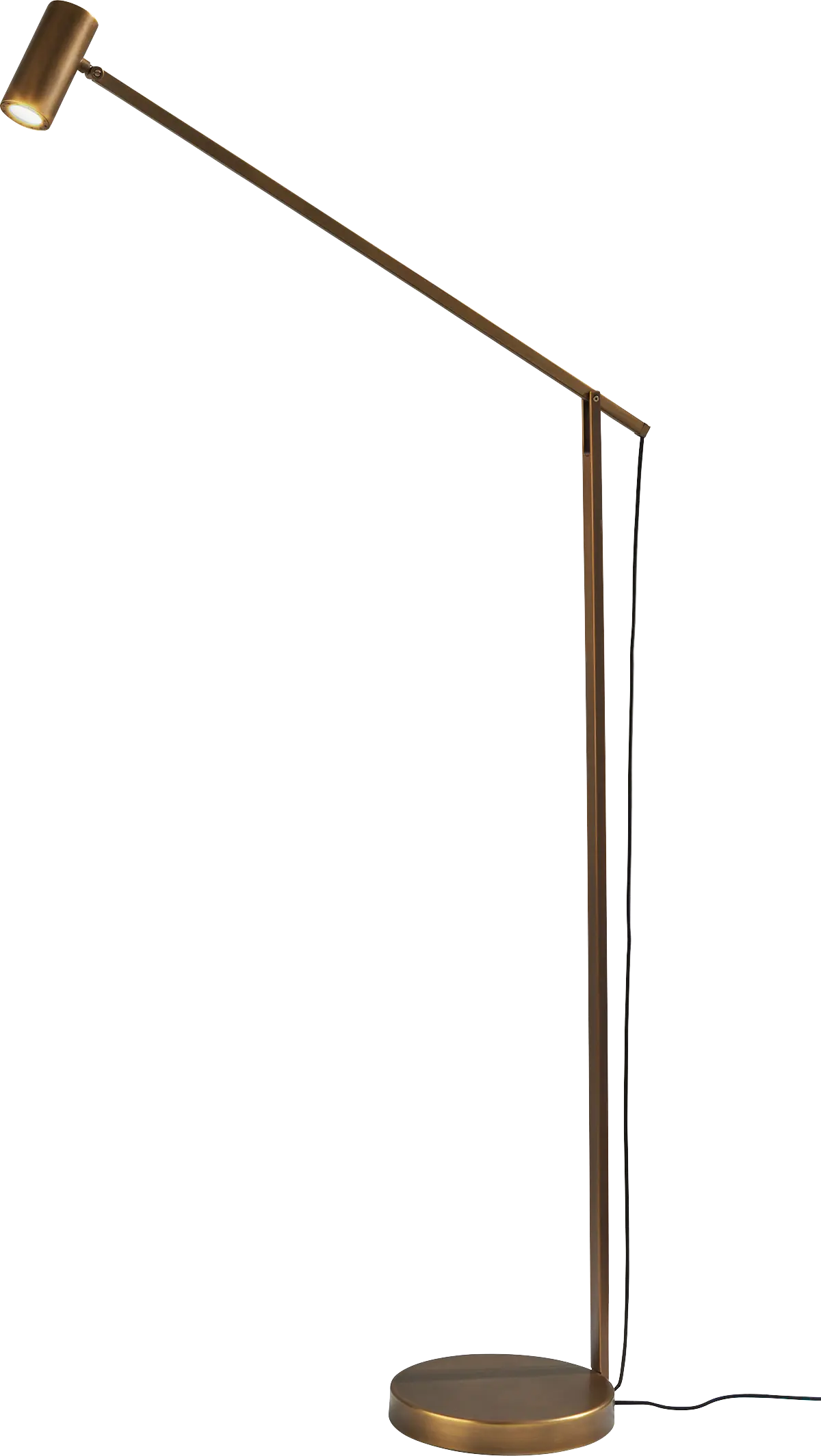 Patsy Post Brass Floor Lamp