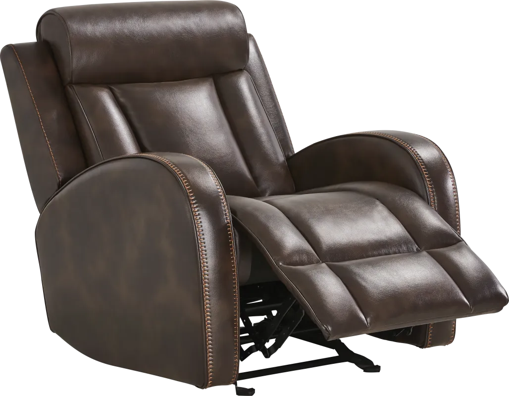 Copperfield Brown Dual Power Recliner