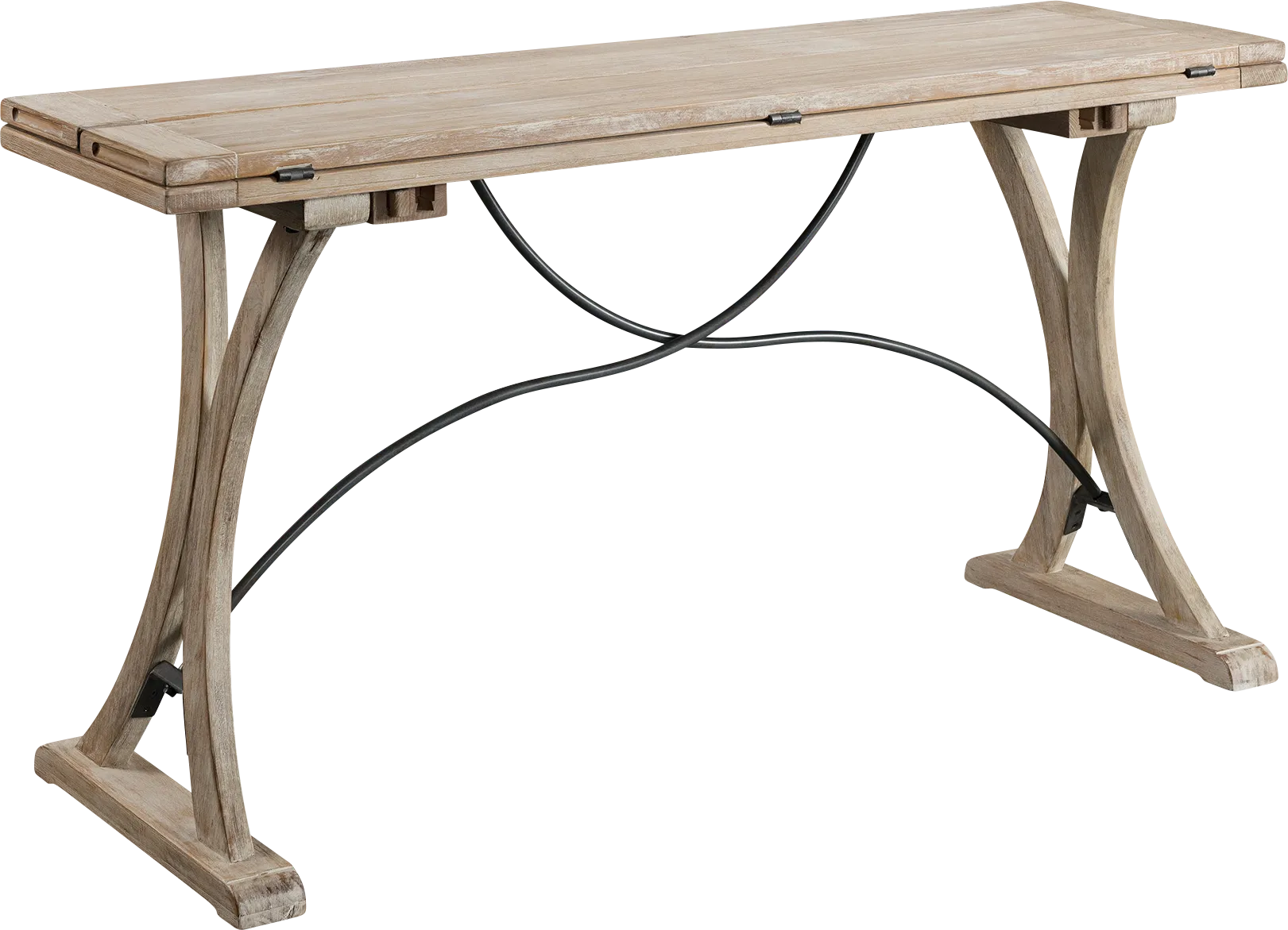 Caravatta Brown Folding Top Dining Table - Image 1