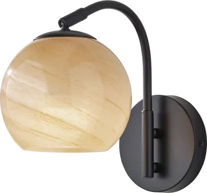 Iliad Post Black Sconce