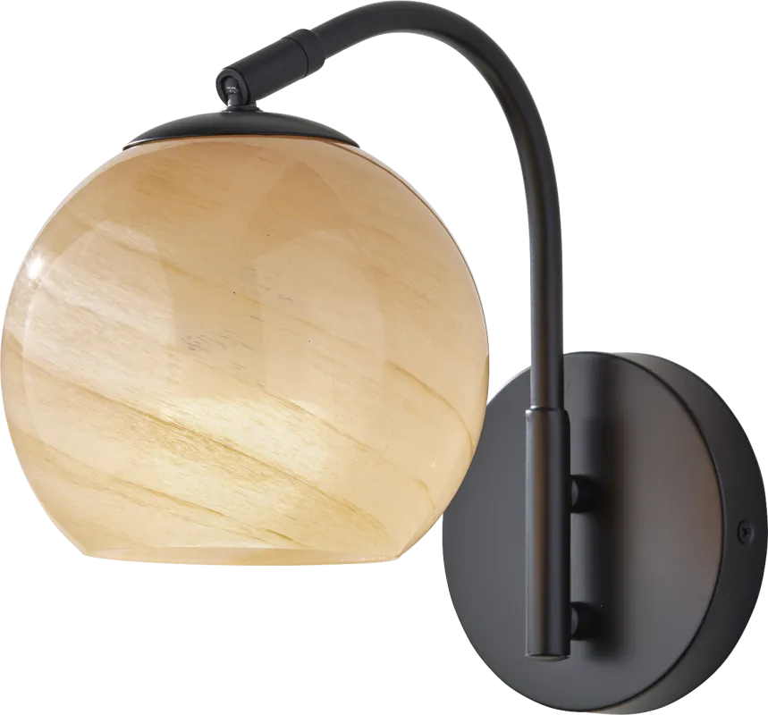 Iliad Post Black Sconce