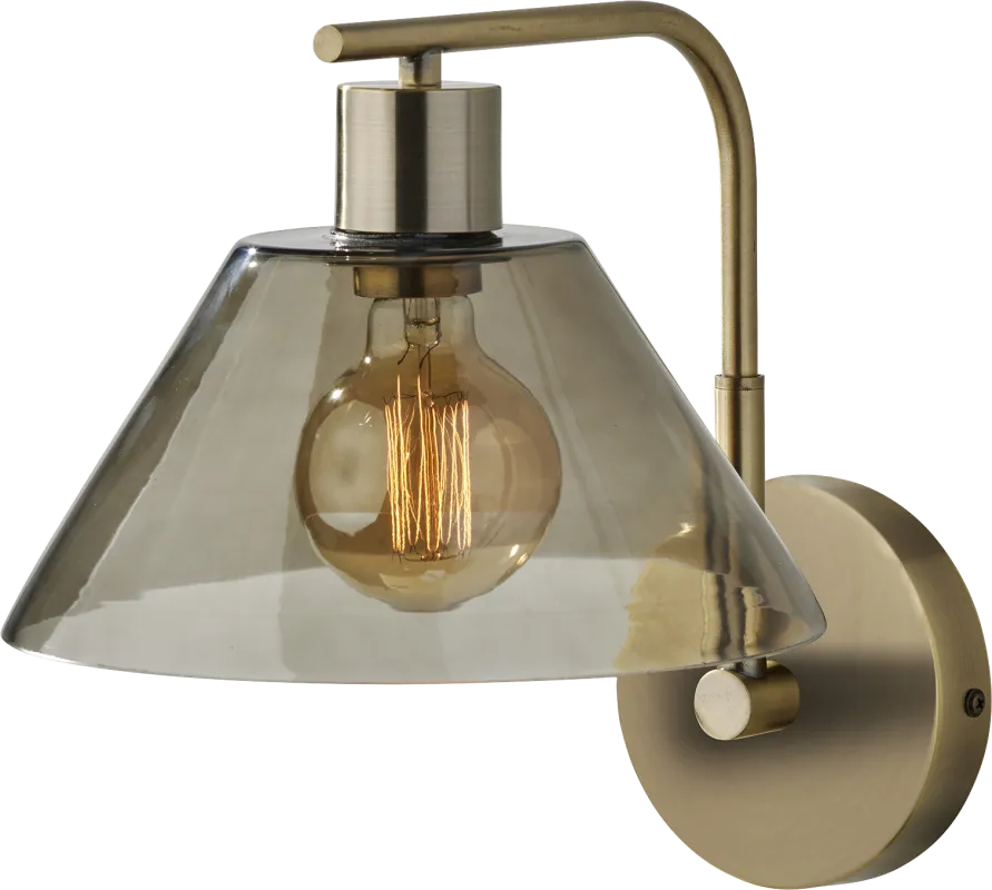 Jacelyn Point Brass Sconce