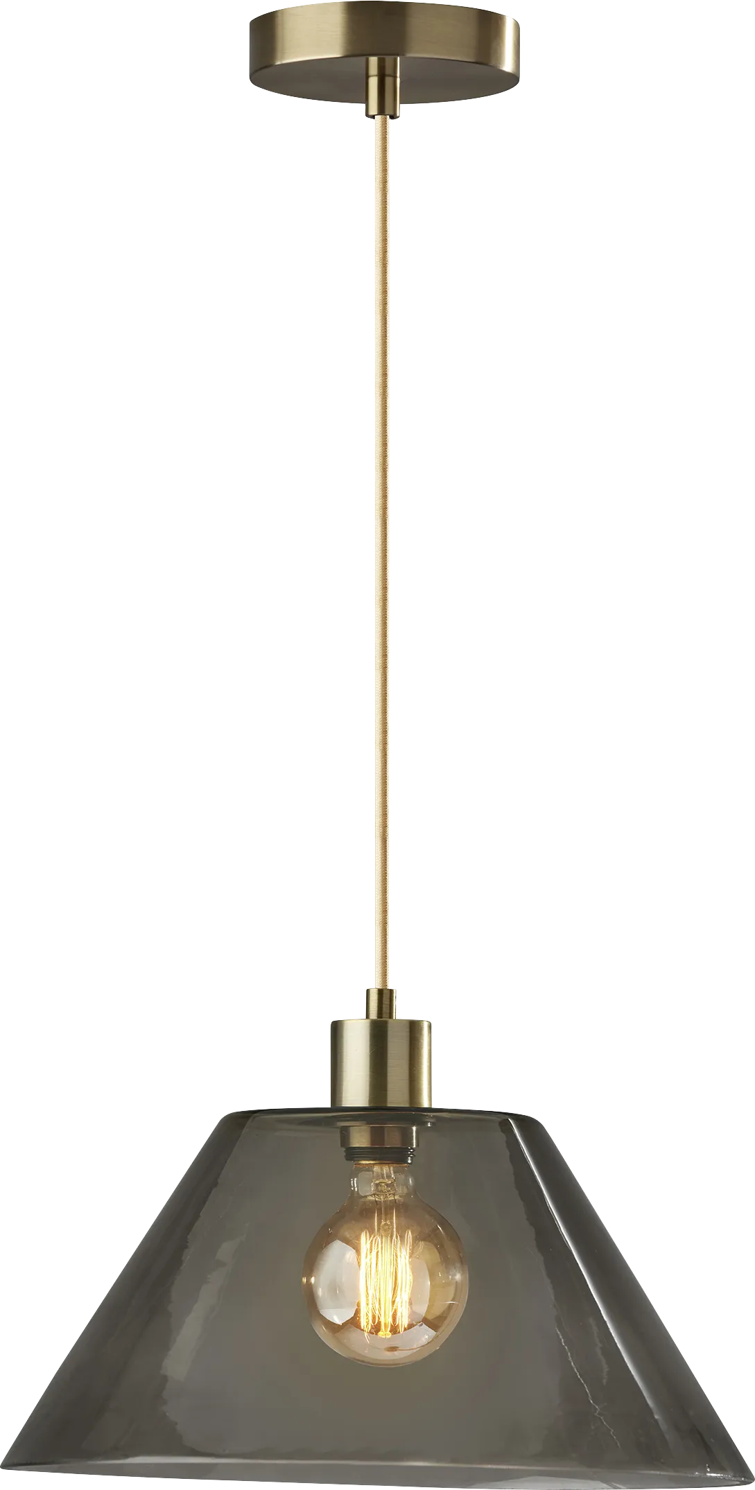 Jacelyn Point Brass Pendant - Thumbnail - Image 1