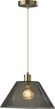 Jacelyn Point Brass Pendant