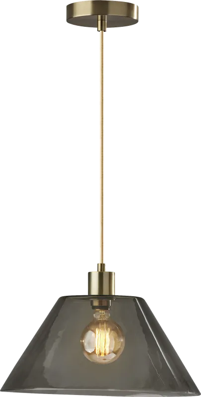 Jacelyn Point Brass Pendant