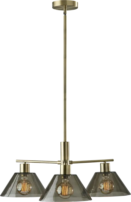 Jacelyn Point Brass Chandelier