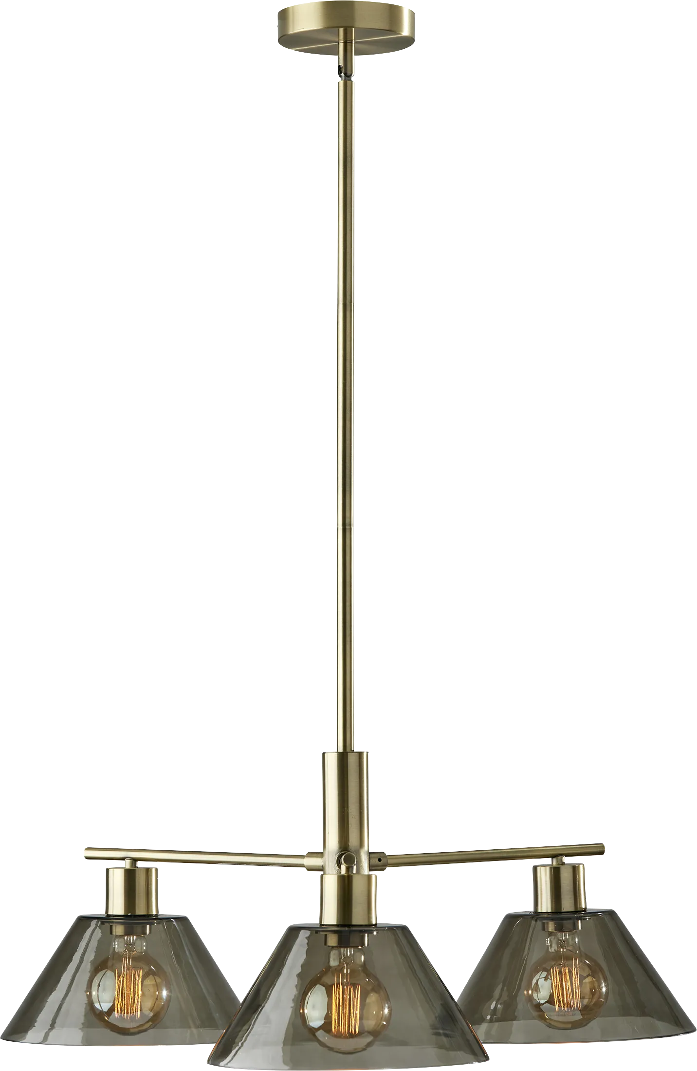 Jacelyn Point Brass Chandelier - Image 1