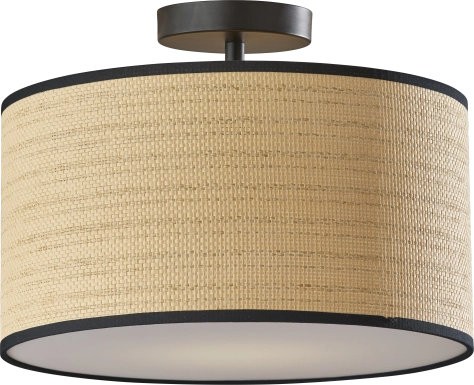 Pacifica Circle Black Pendant