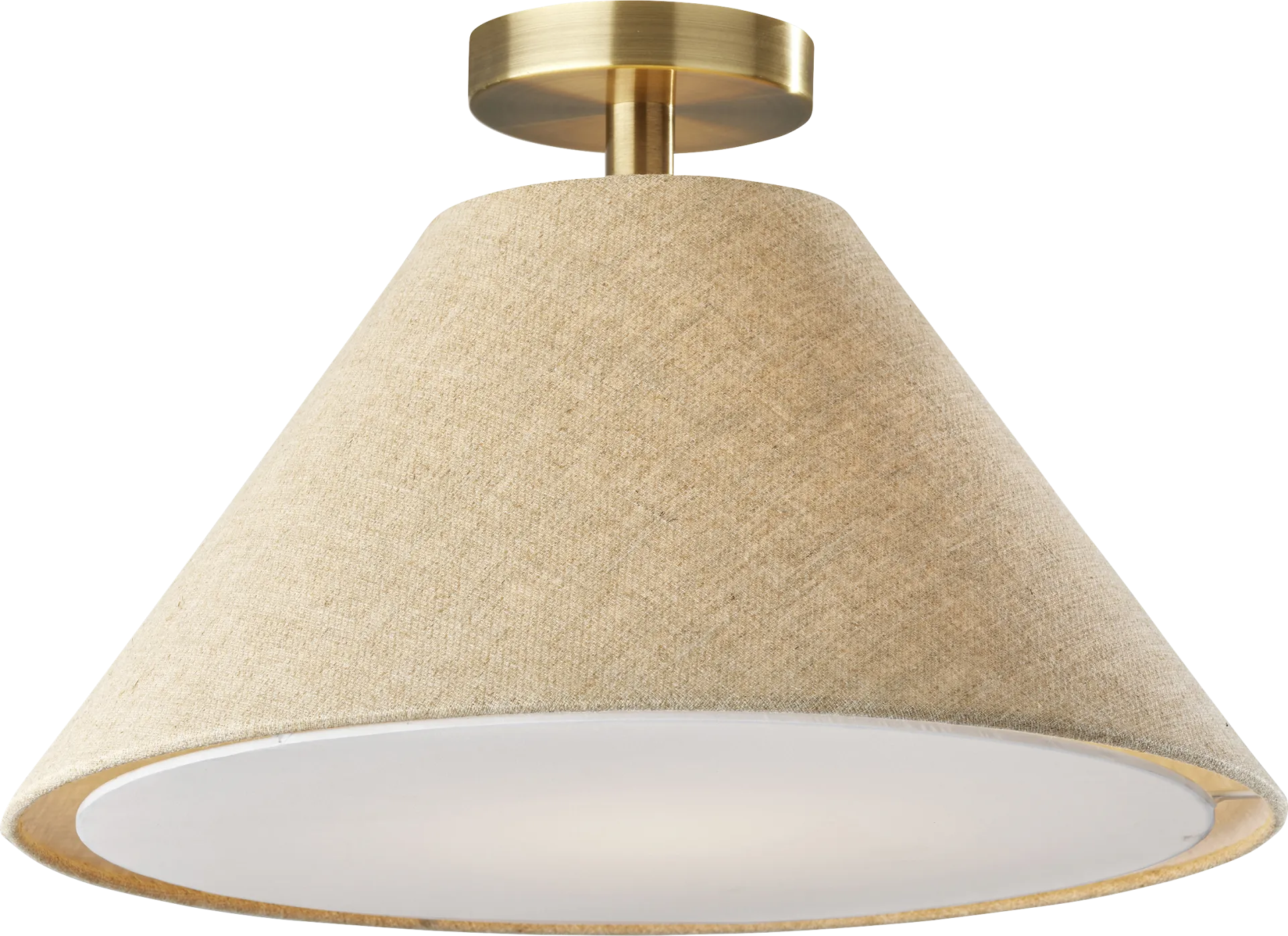 Bellflower Hollow Beige Pendant - Image 1