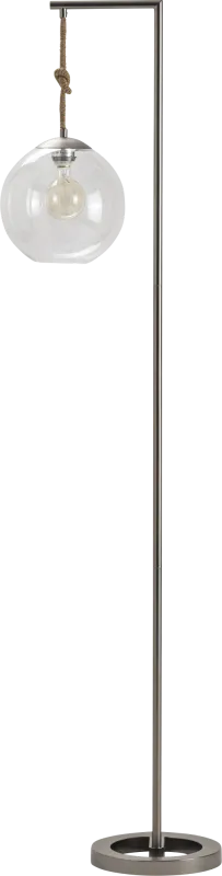 Summit Circle Gray Floor Lamp
