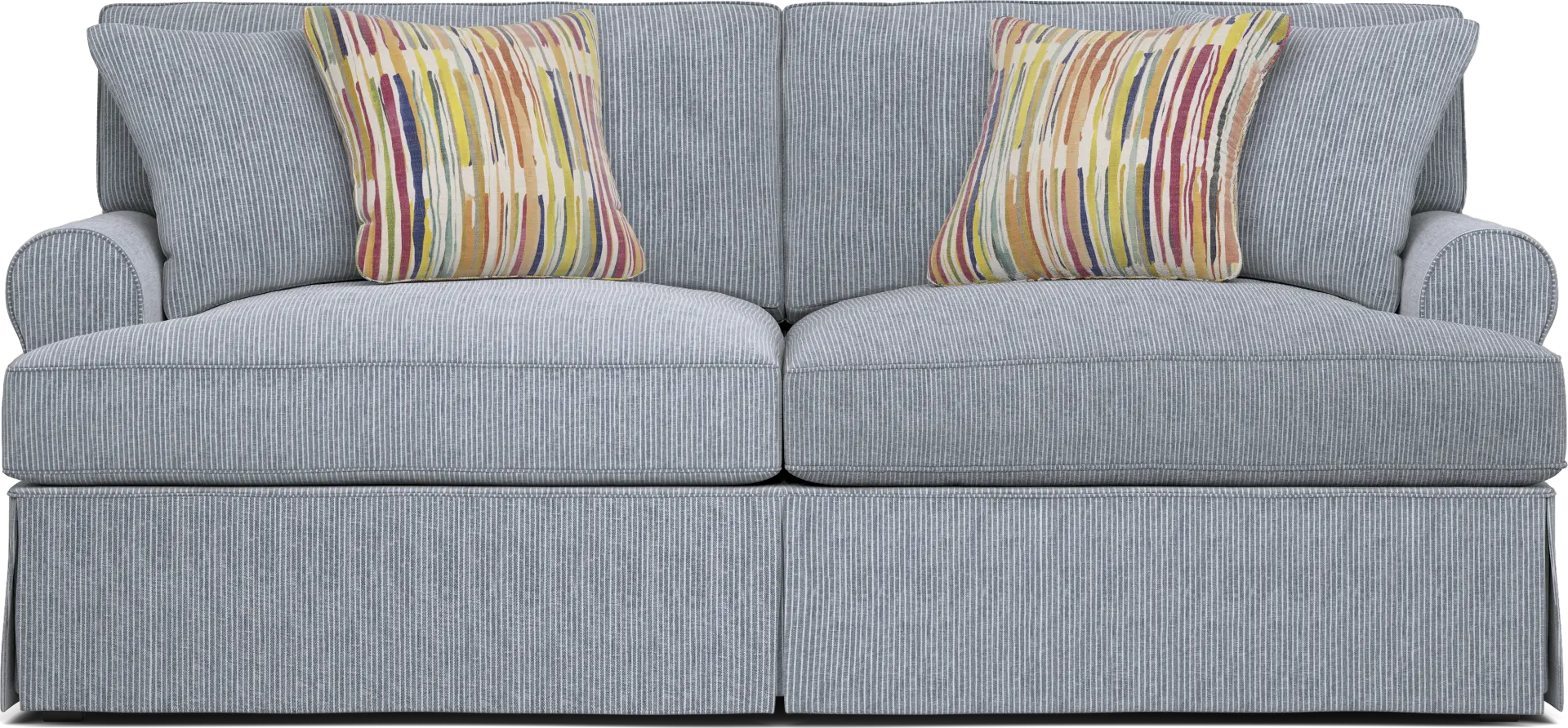Beachside Walk Blue Denim Slipcover Sofa
